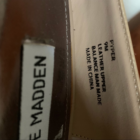 Steve Madden Pyper Nude Patent Peep Toe Pump. - Picture 7 of 7